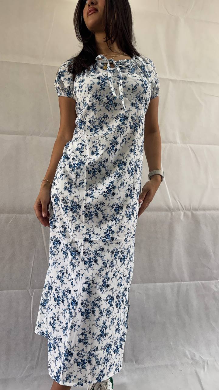 Blue blossom dress