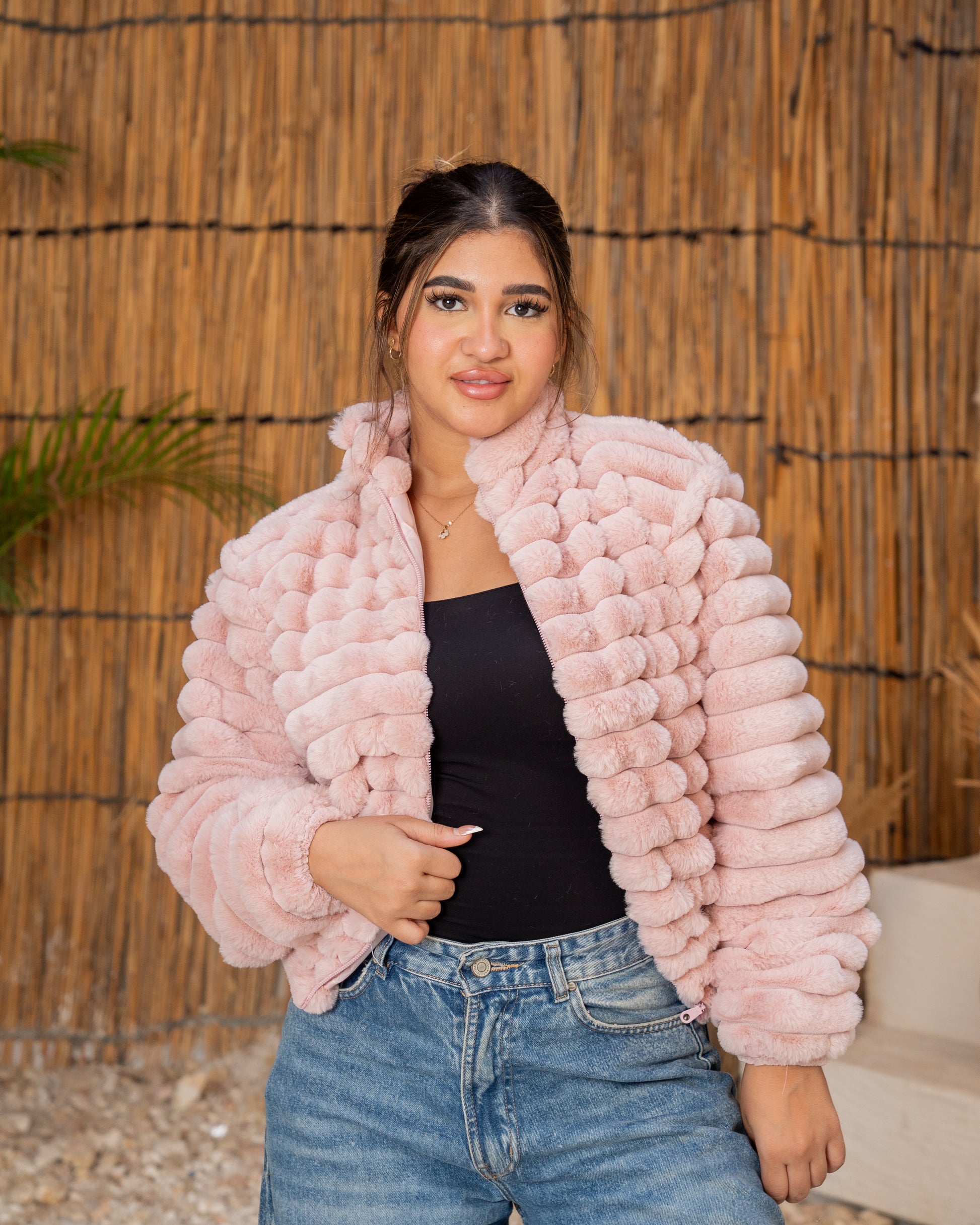 Bubble fur jacket