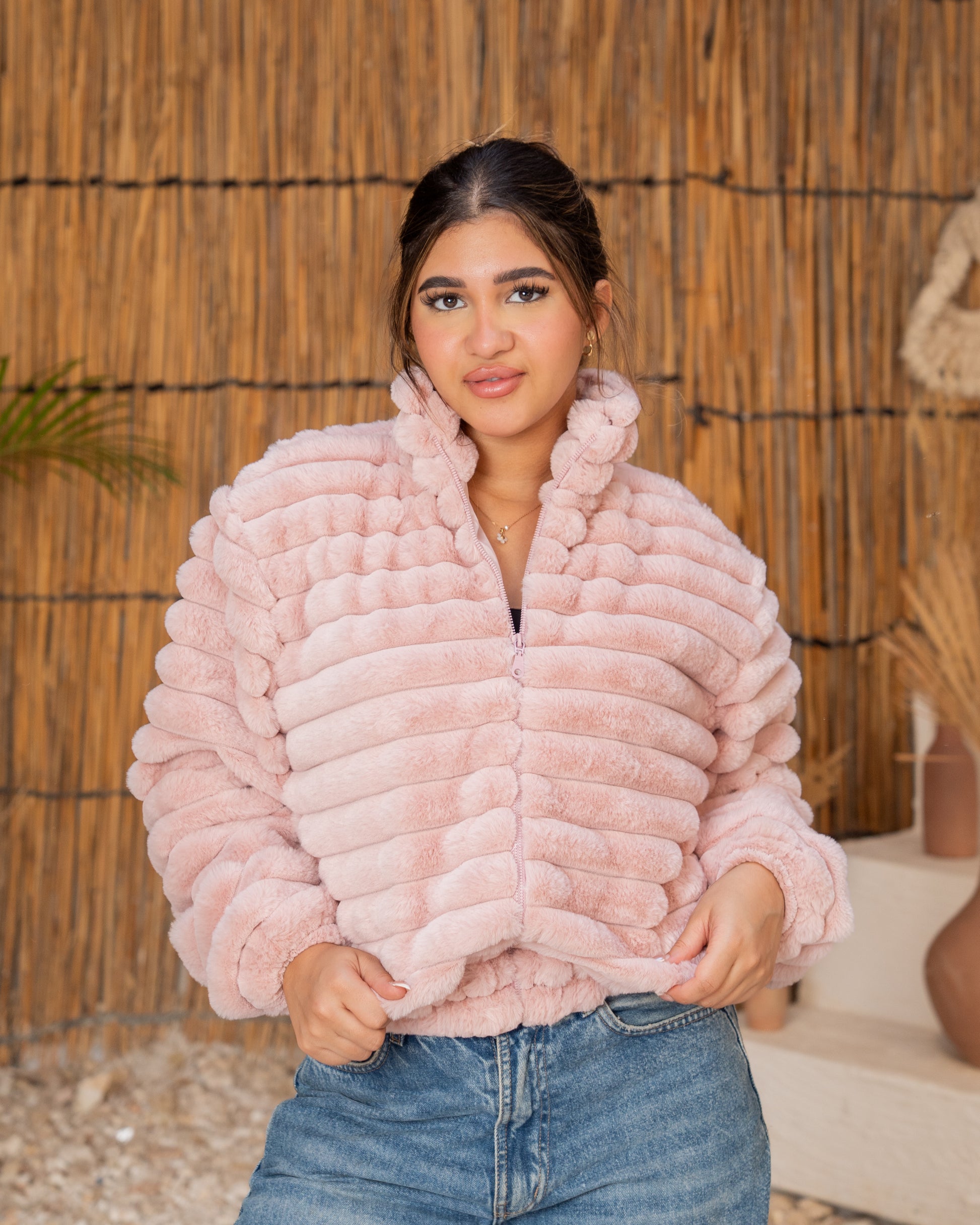Bubble fur jacket