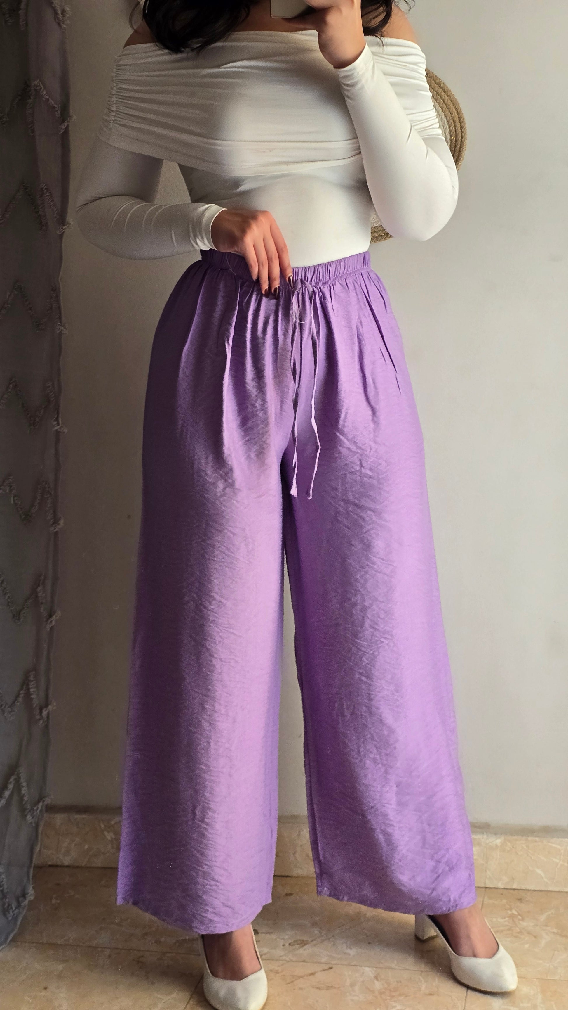Cream Flow Pants